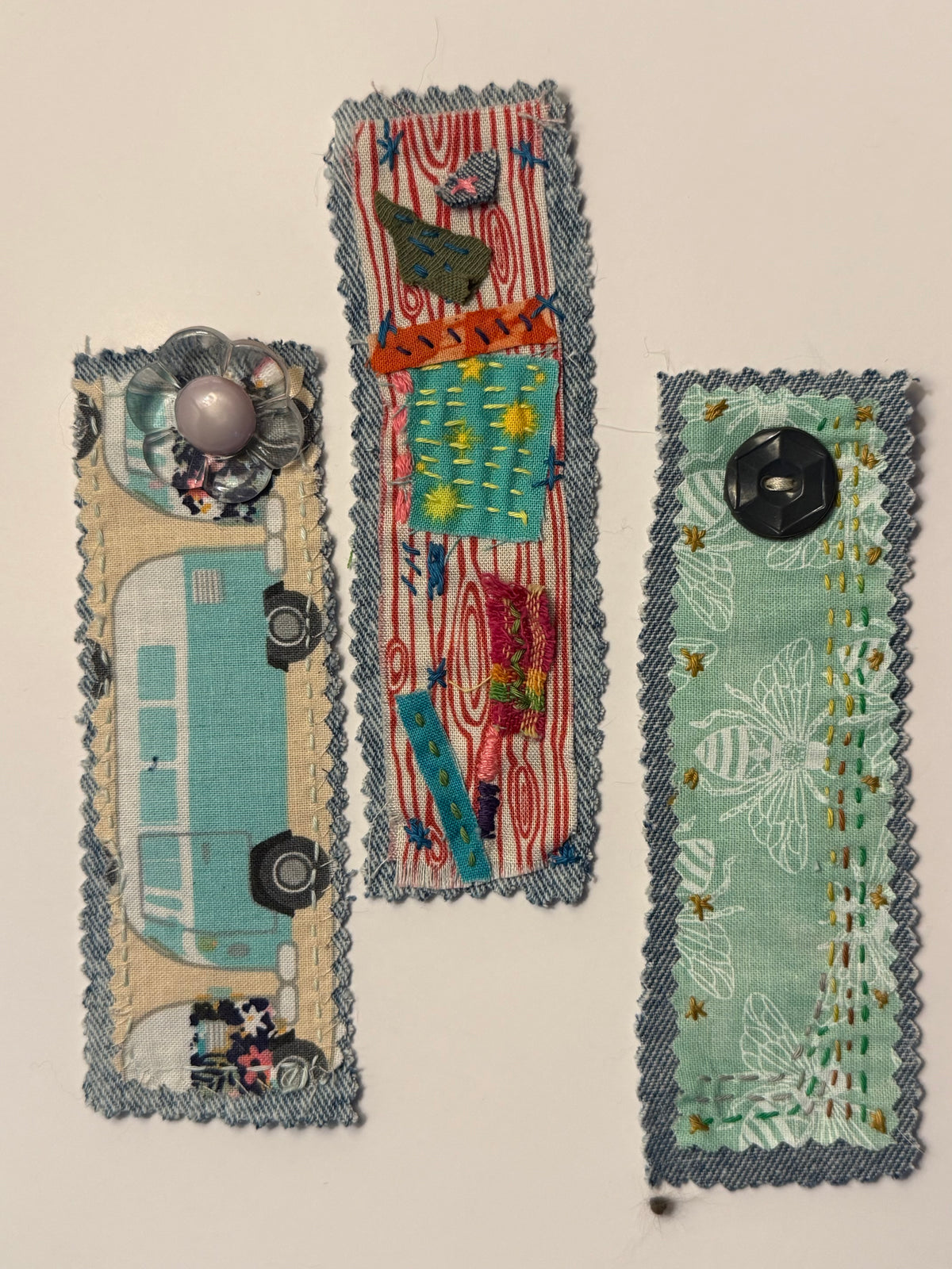Handstitched Bookmarks