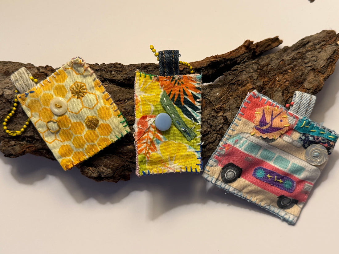 Handstitched Bag Charms/Adult Fidget Toys