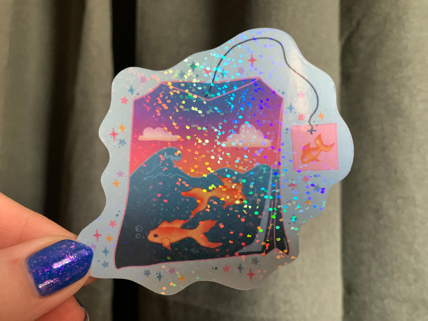Tropical Sunset Blend mini bookmark
