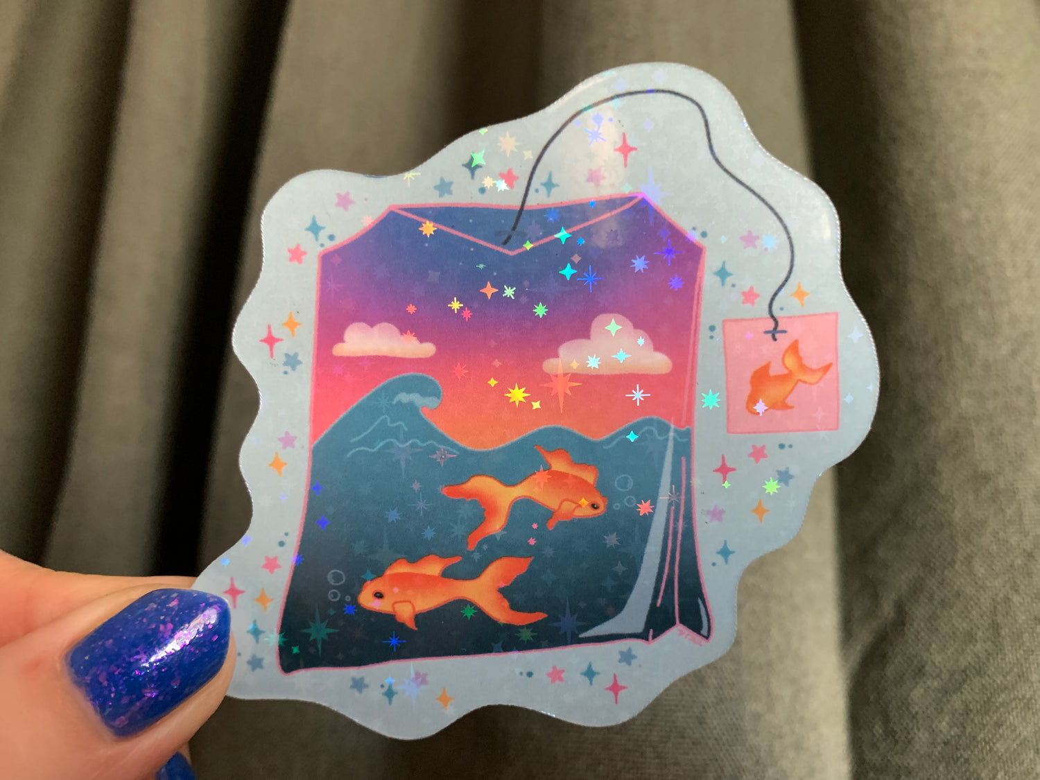 Tropical Sunset Blend mini bookmark