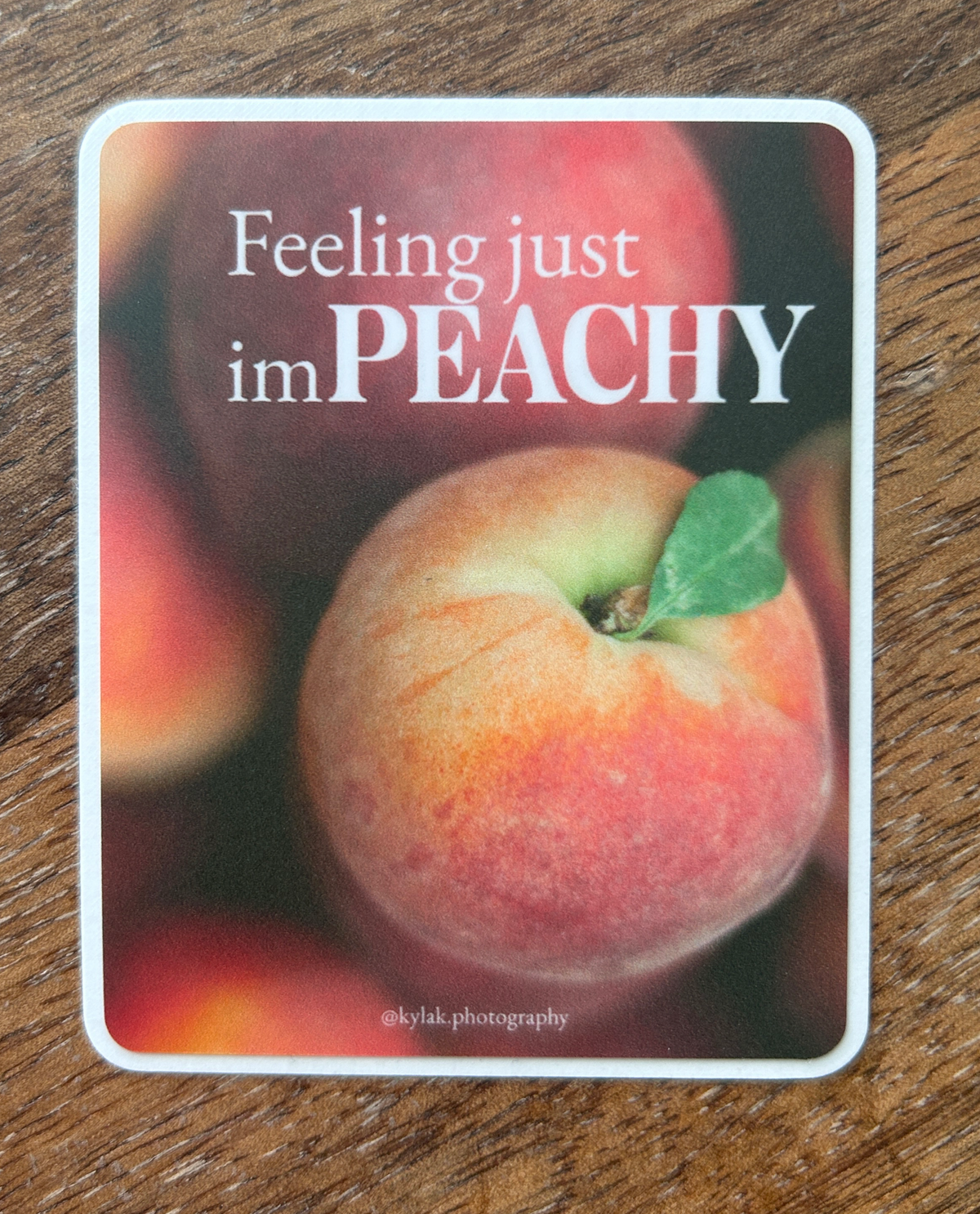 Feeling just imPEACHY sticker
