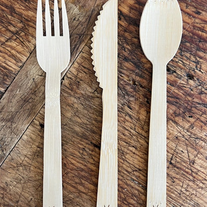 maaterra compostable bamboo utensils
