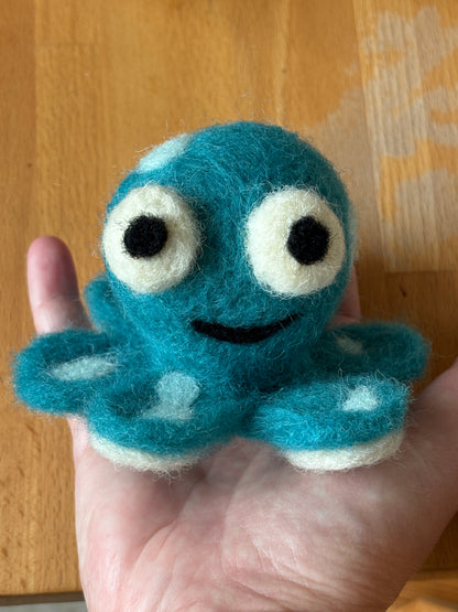 Needle Felted Octopus buddy
