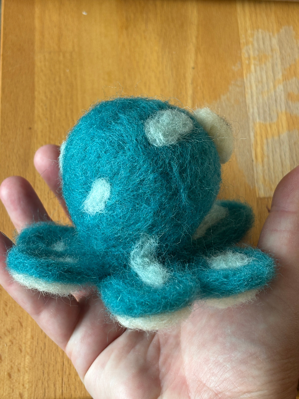 Needle Felted Octopus buddy