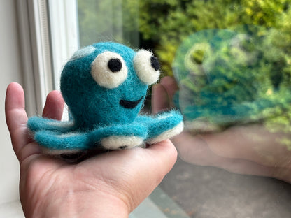 Needle Felted Octopus buddy