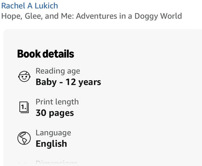 Hope, Glee, and Me: Adventures in a Doggy World Children&