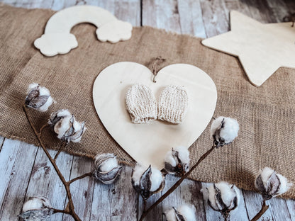 Organic cotton newborn mittens