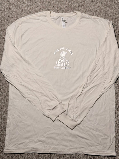 "Vote for Those Who Cannot" Long Sleeve t-shirt XL