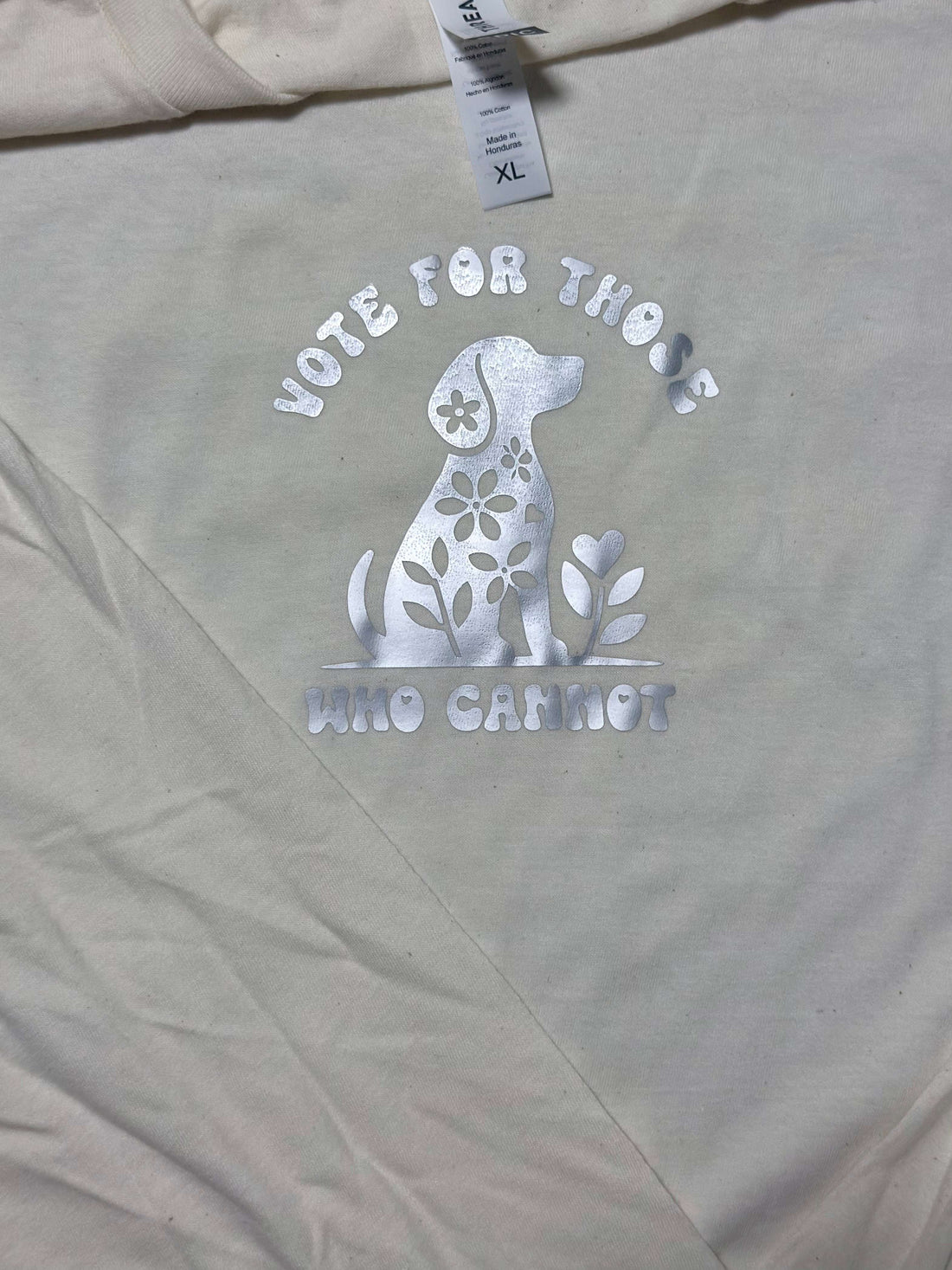 "Vote for Those Who Cannot" Long Sleeve t-shirt XL