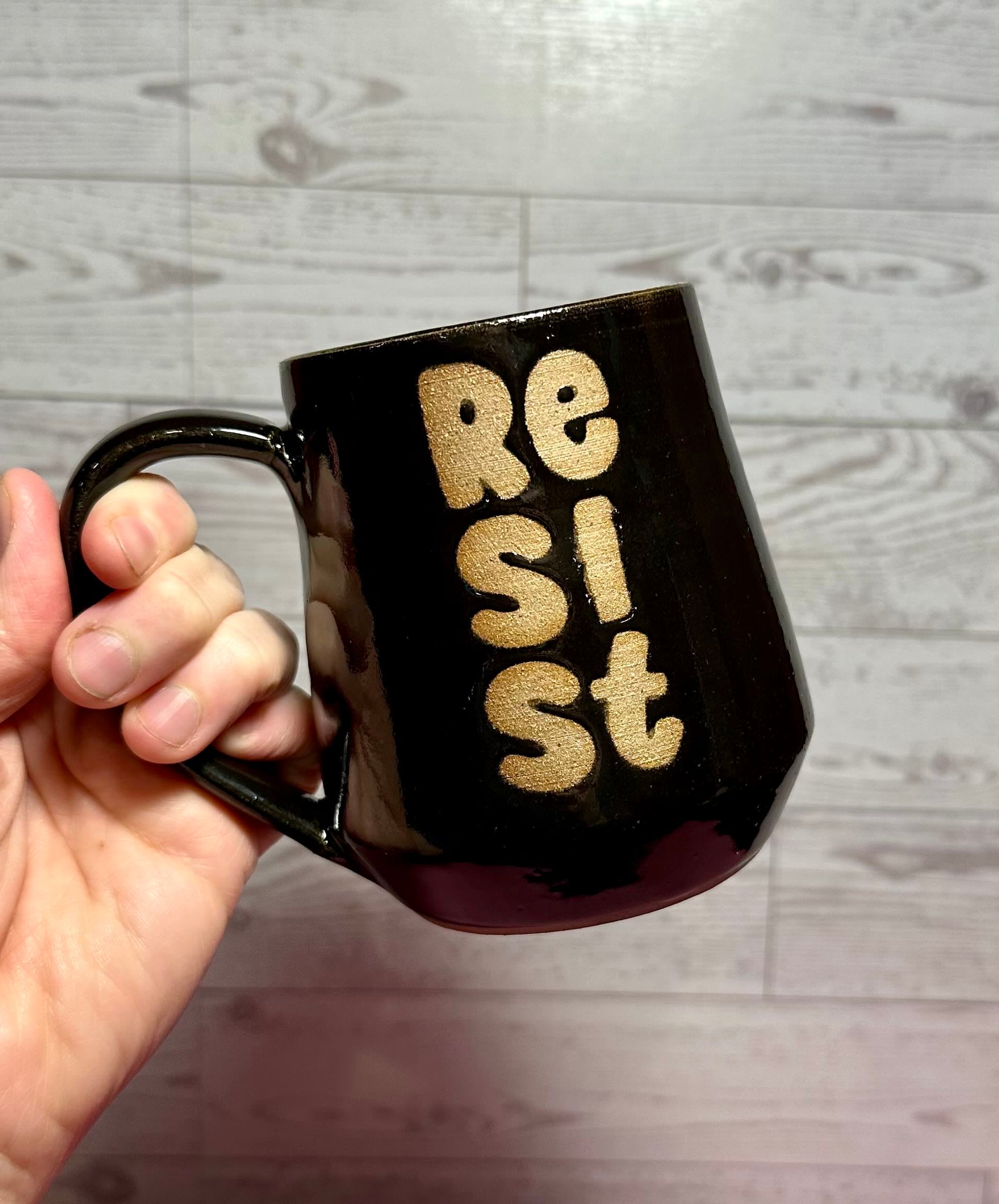 Resist Mug, 14 oz