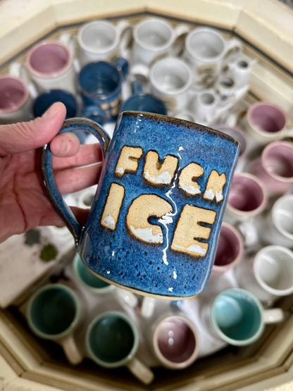 Fuck Ice / Ice Out Mug, 14 oz