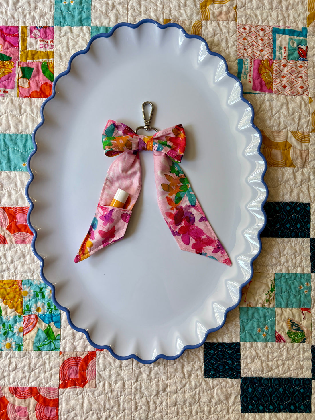 Bow Bag Charm and Chapstick Holder