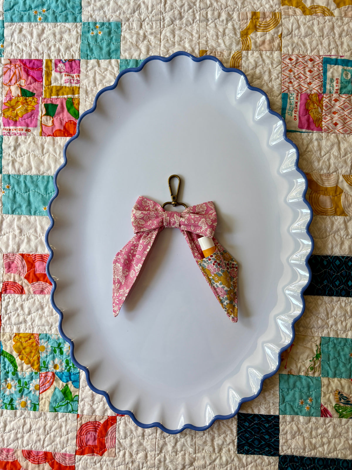 Bow Bag Charm and Chapstick Holder
