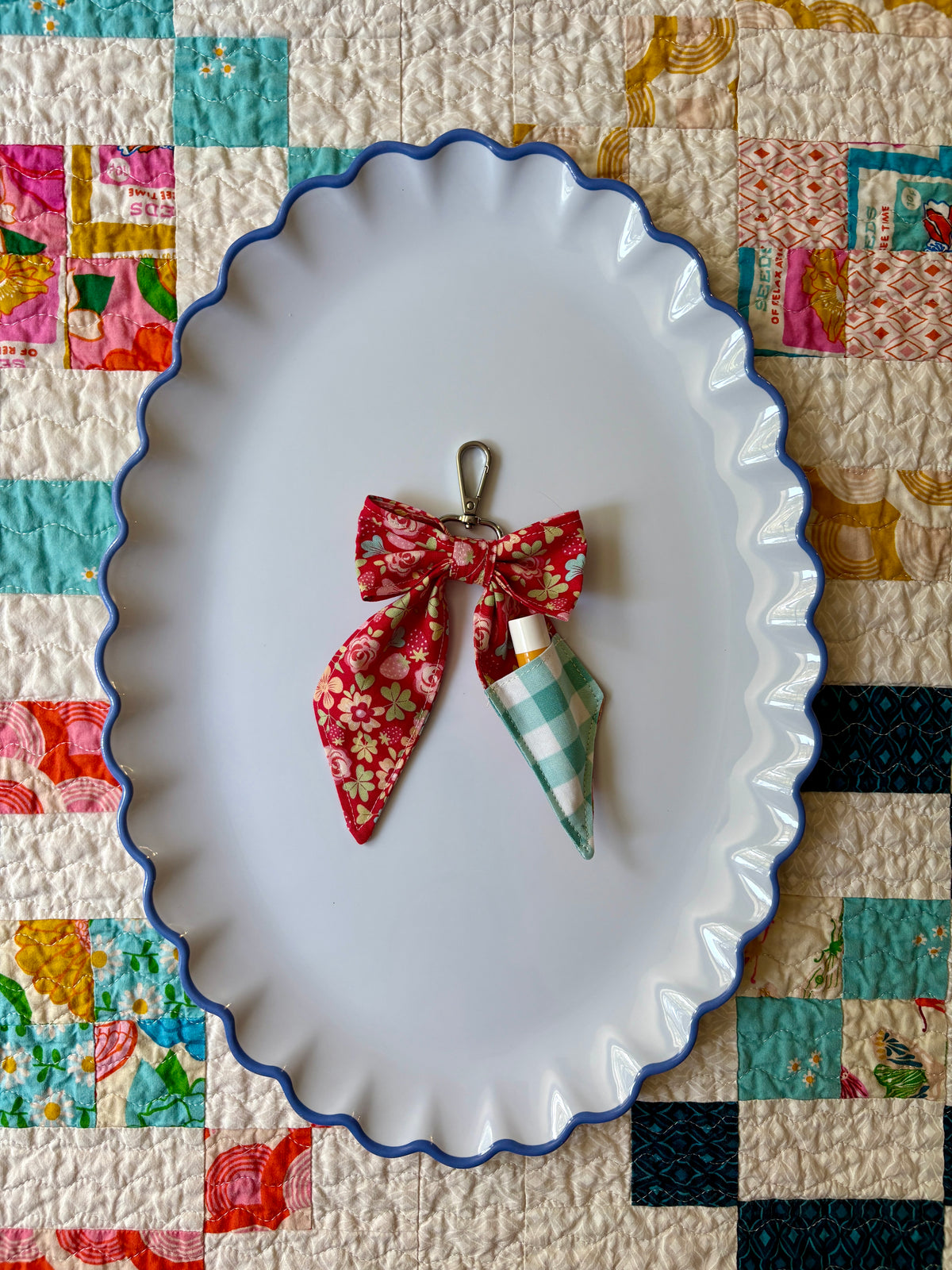 Bow Bag Charm and Chapstick Holder