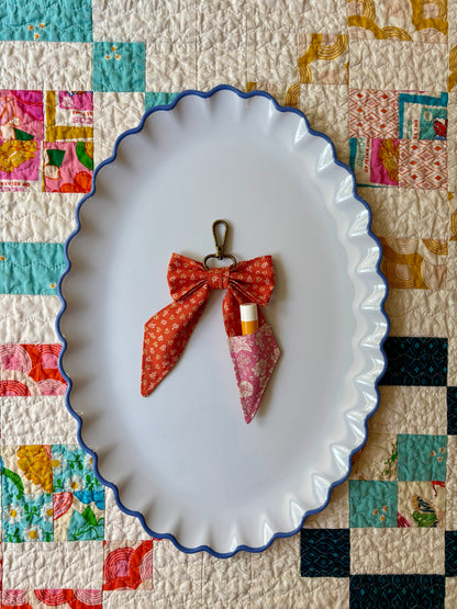 Bow Bag Charm and Chapstick Holder