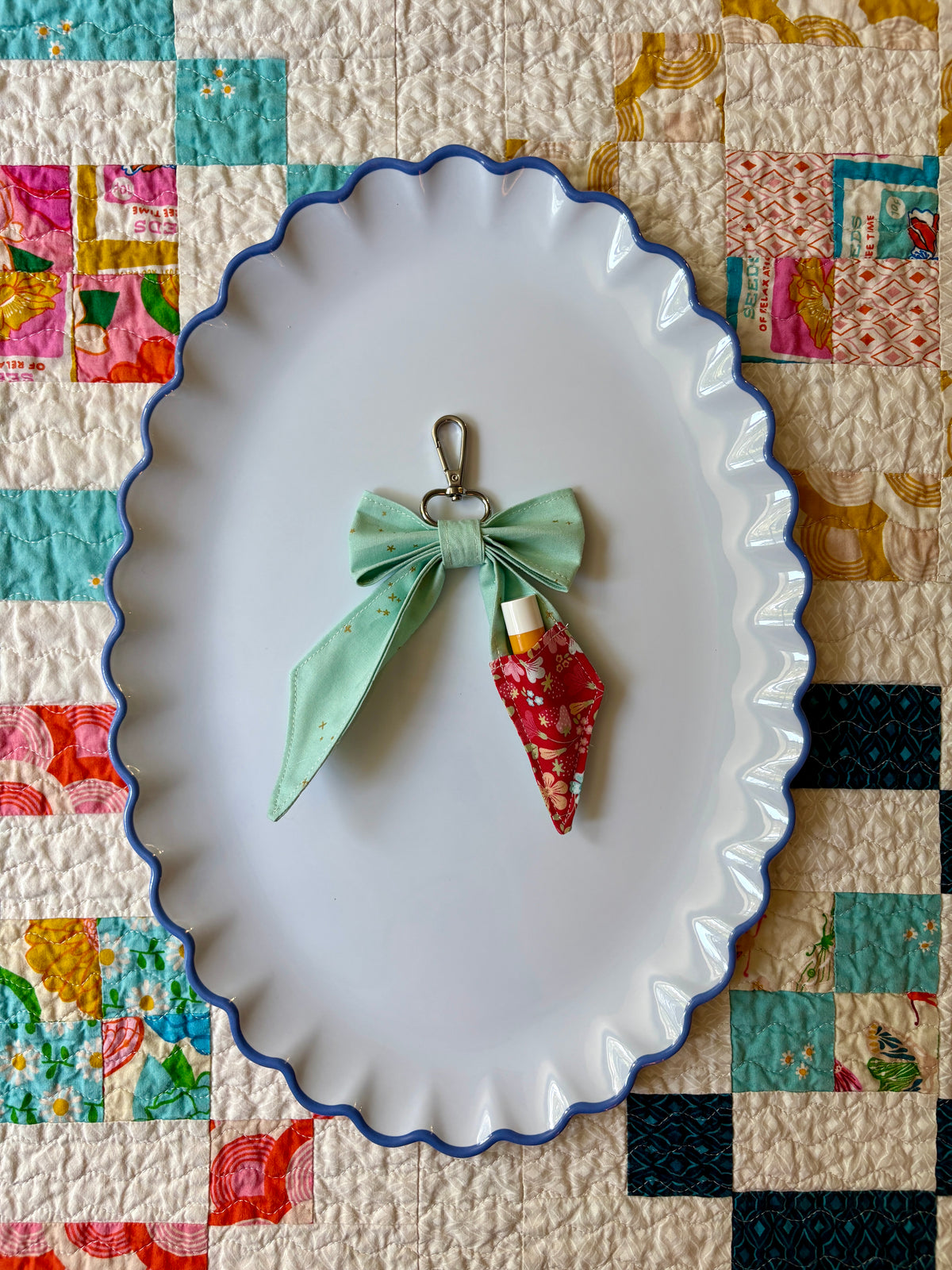 Bow Bag Charm and Chapstick Holder