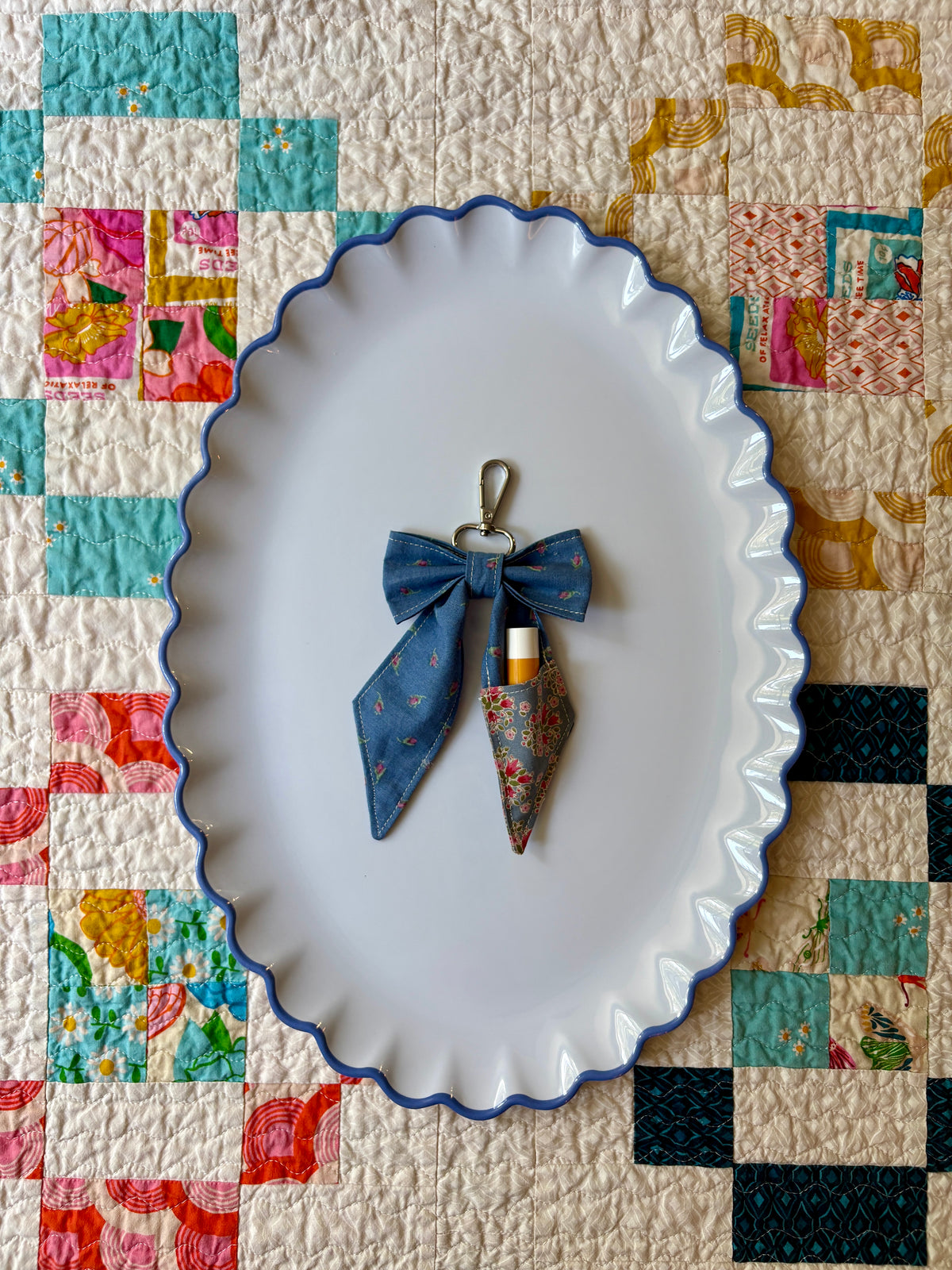 Bow Bag Charm and Chapstick Holder