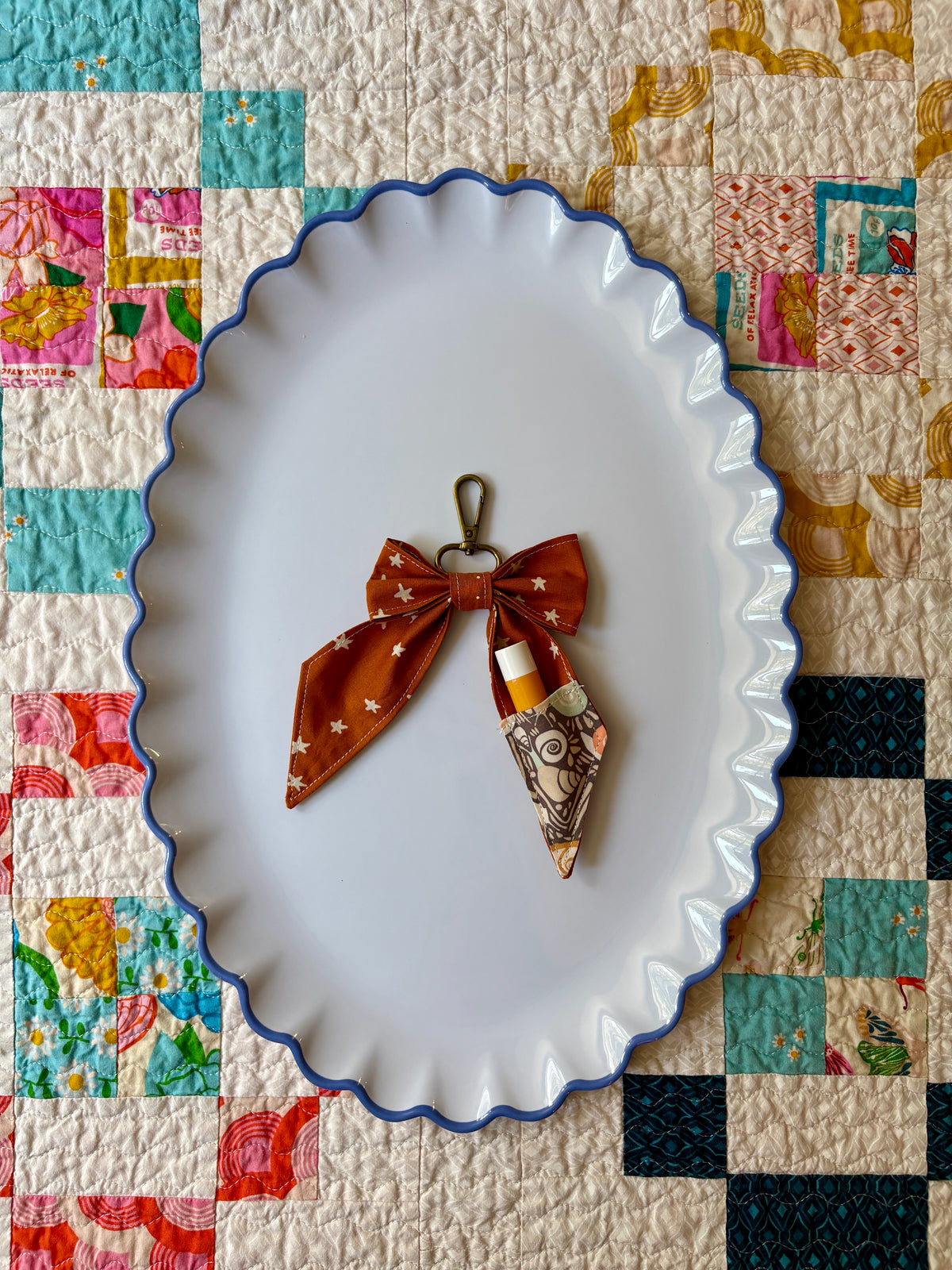 Bow Bag Charm and Chapstick Holder