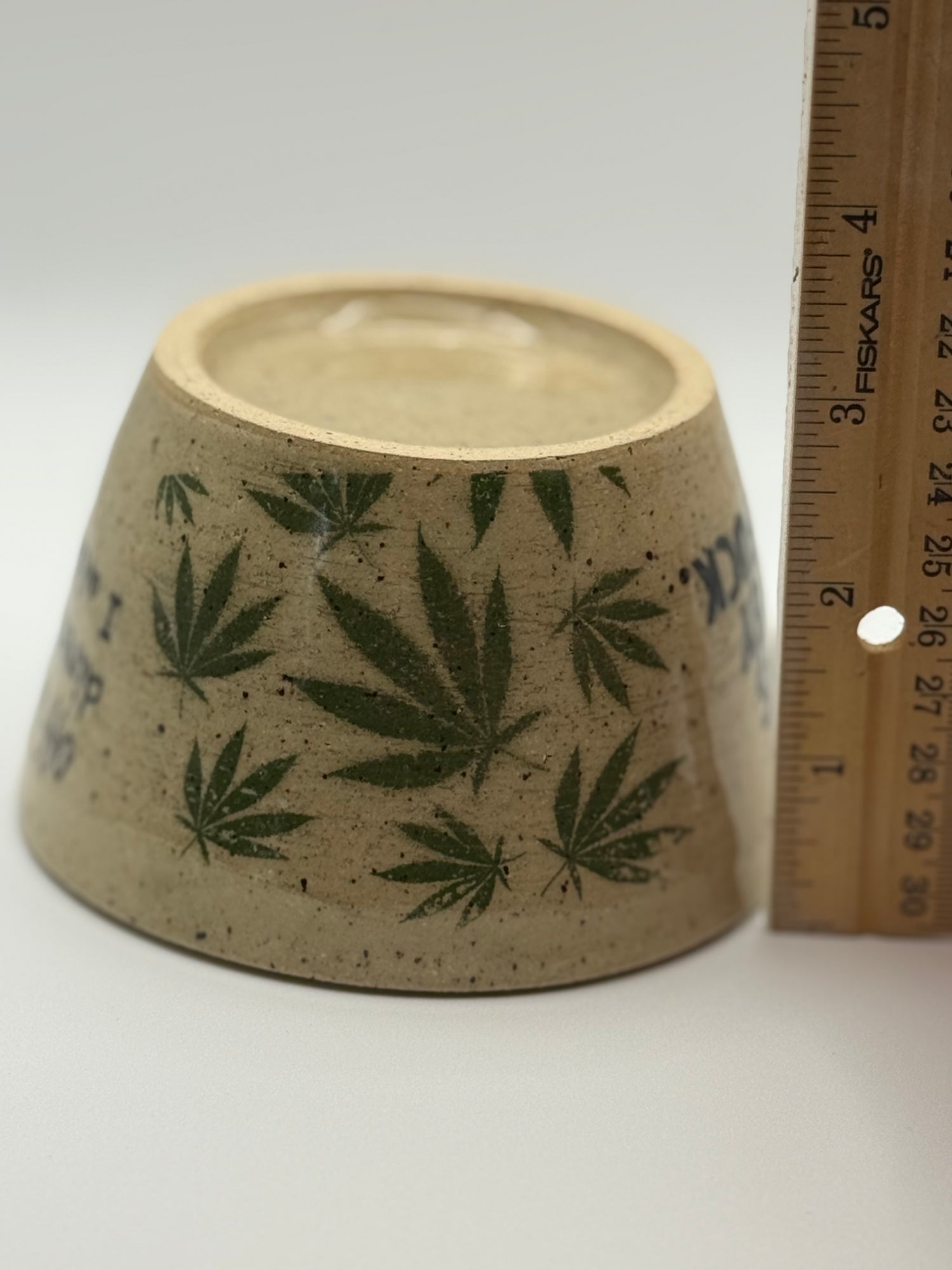 "Stress is caused by giving a fuck" Pottery Bowl