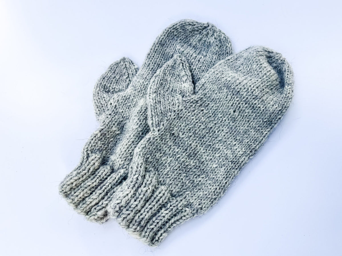 100% wool mittens