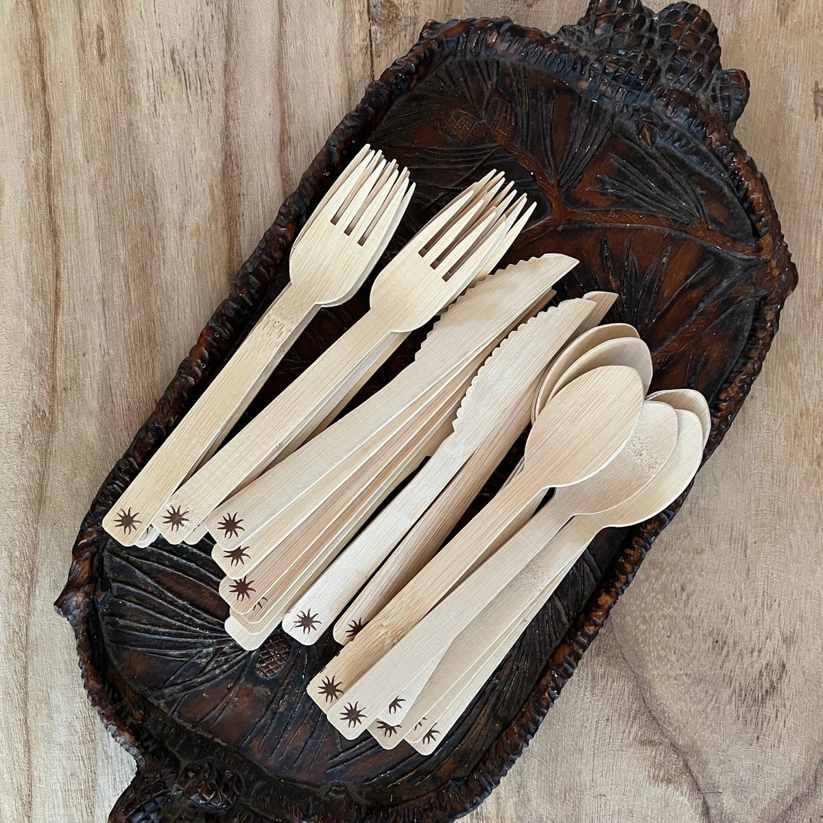 maaterra compostable bamboo utensils