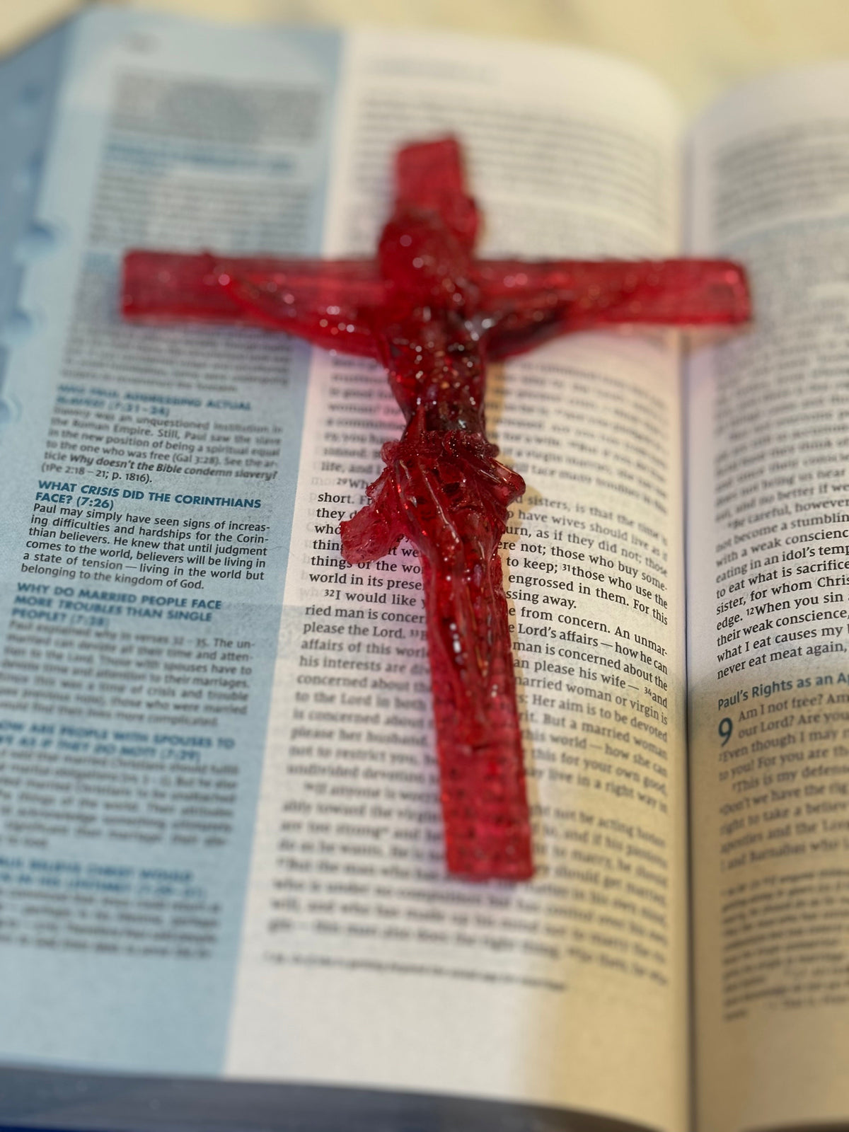 Jesus Crucified Resin Cross