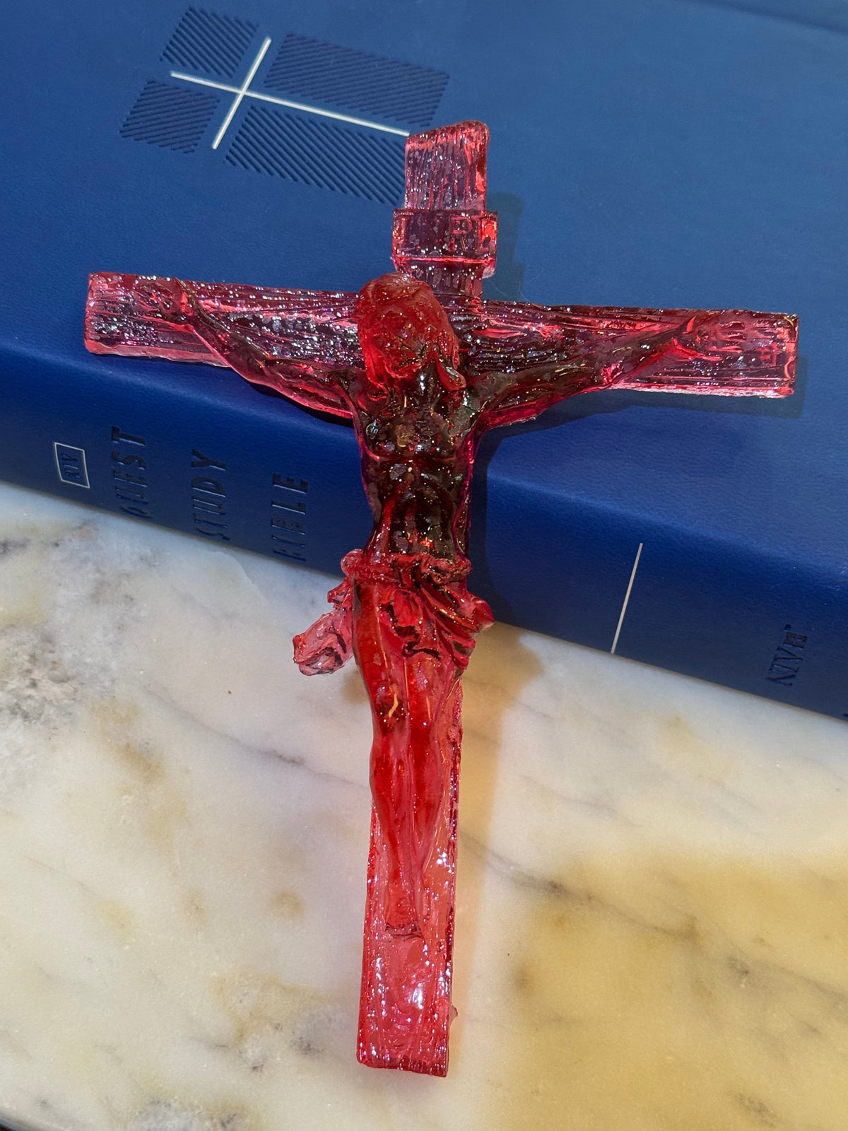 Jesus Crucified Resin Cross