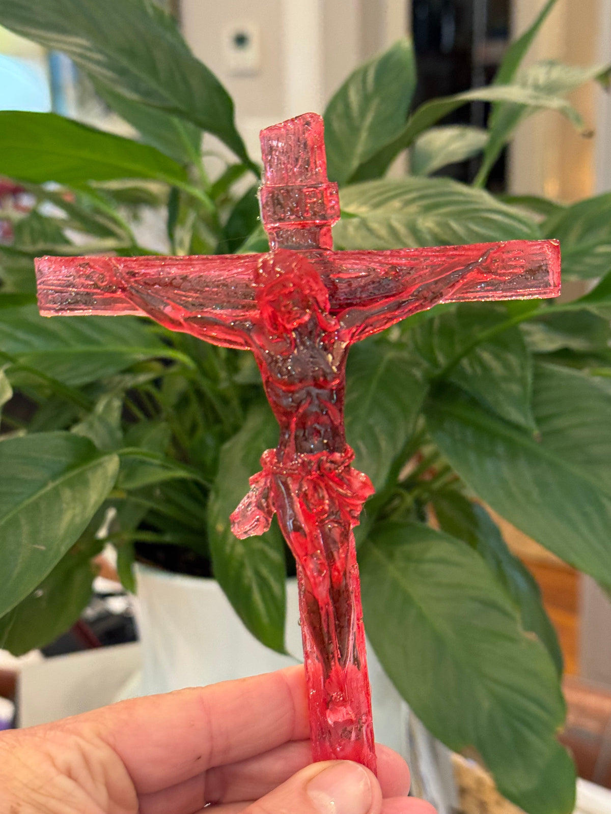 Jesus Crucified Resin Cross