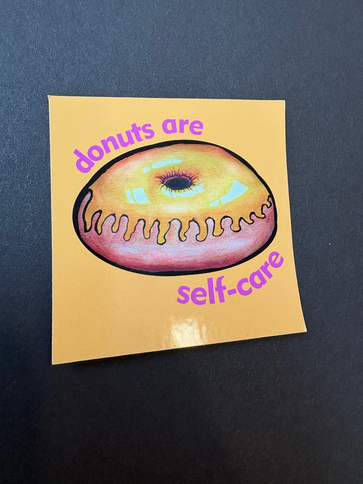 Donuts are self-care, glossy sticker