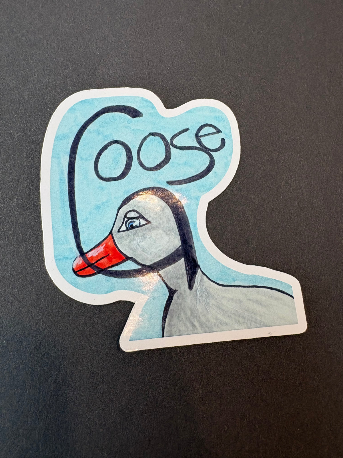Capital G Goose Sticker, glossy
