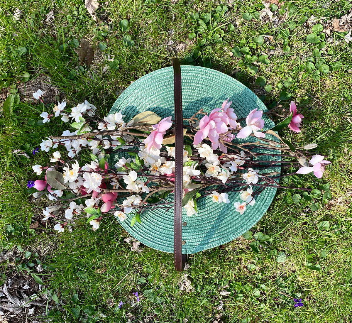 Lightweight Garden Trug Flower Harvest Basket Green - Gardening or Weddings