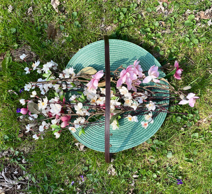 Lightweight Garden Trug Flower Harvest Basket Green - Gardening or Weddings