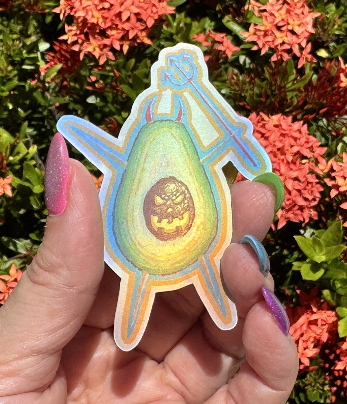Deviled Avocado Sticker