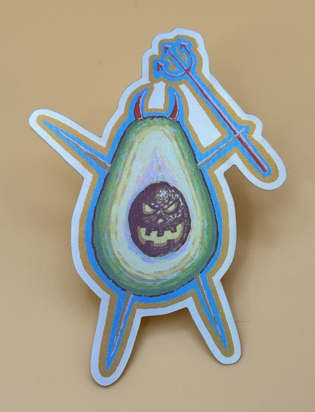 Deviled Avocado Sticker