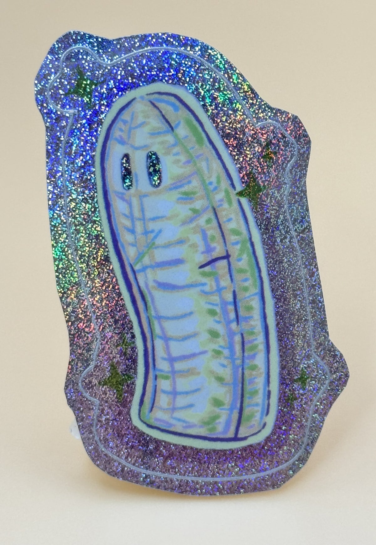 Banana Ghost Sticker