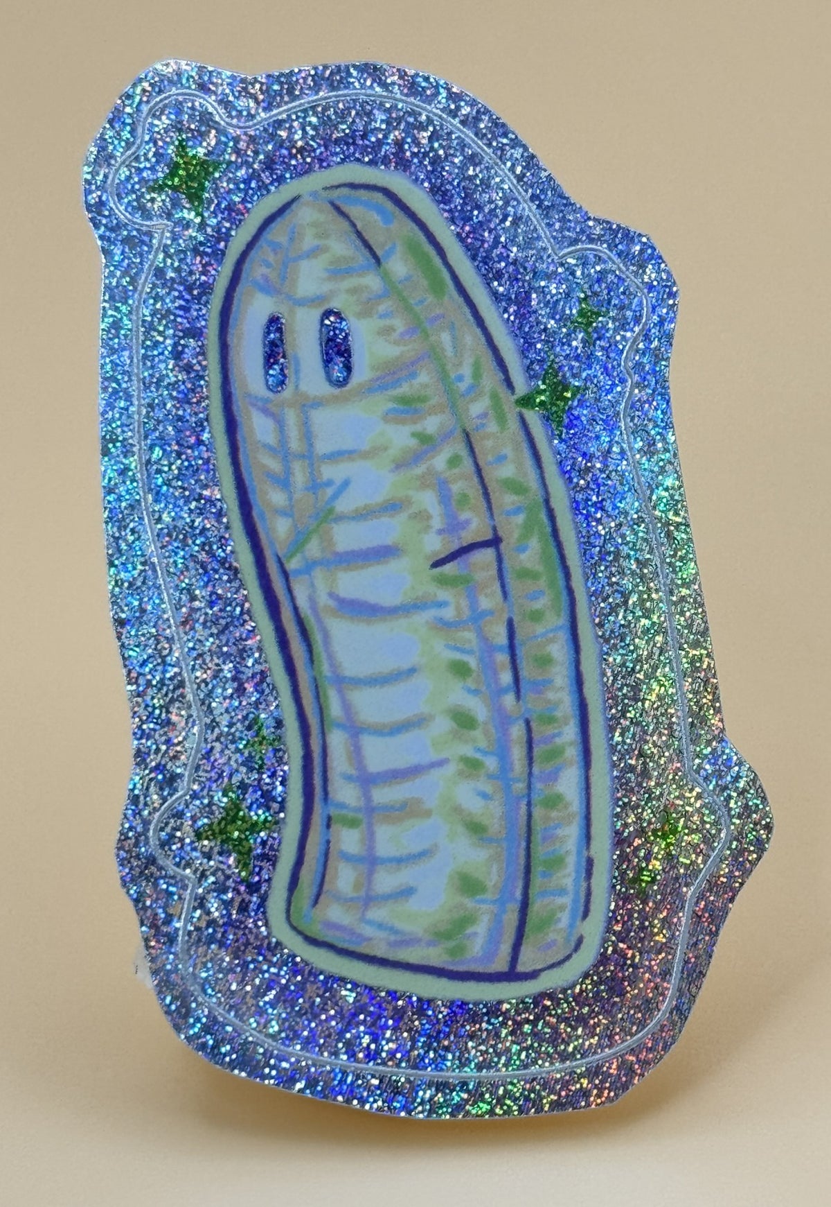 Banana Ghost Sticker