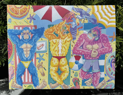 Skunk Ape Beach Art Print