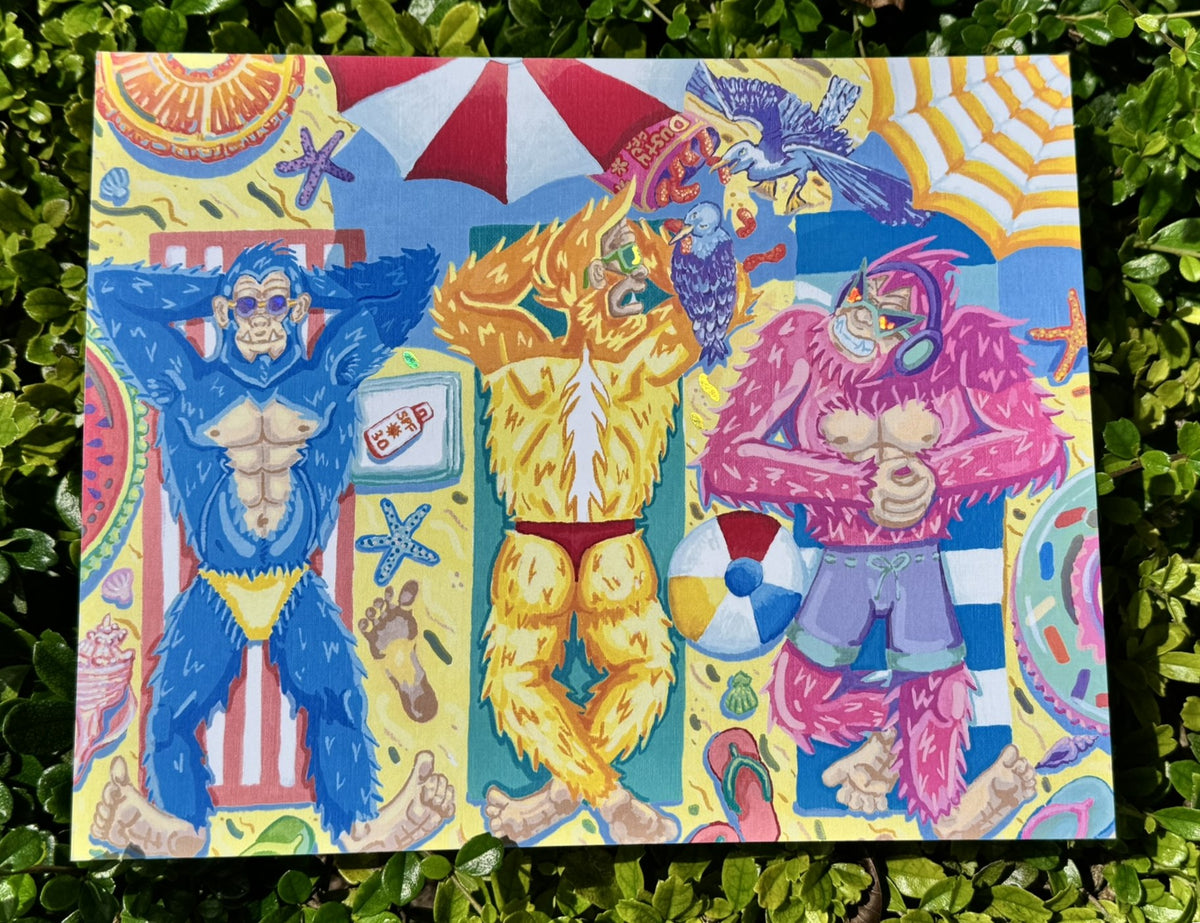 Skunk Ape Beach Art Print