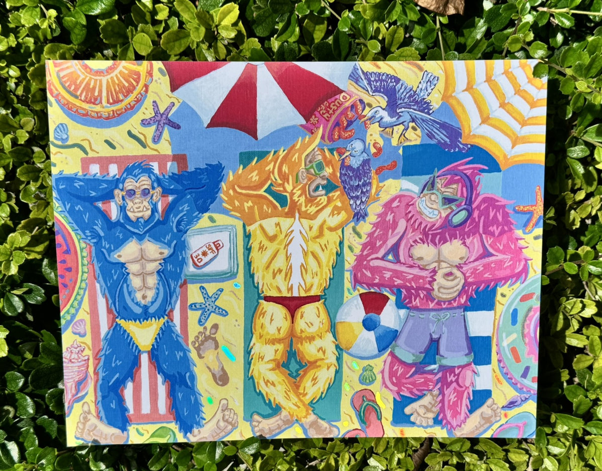 Skunk Ape Beach Art Print