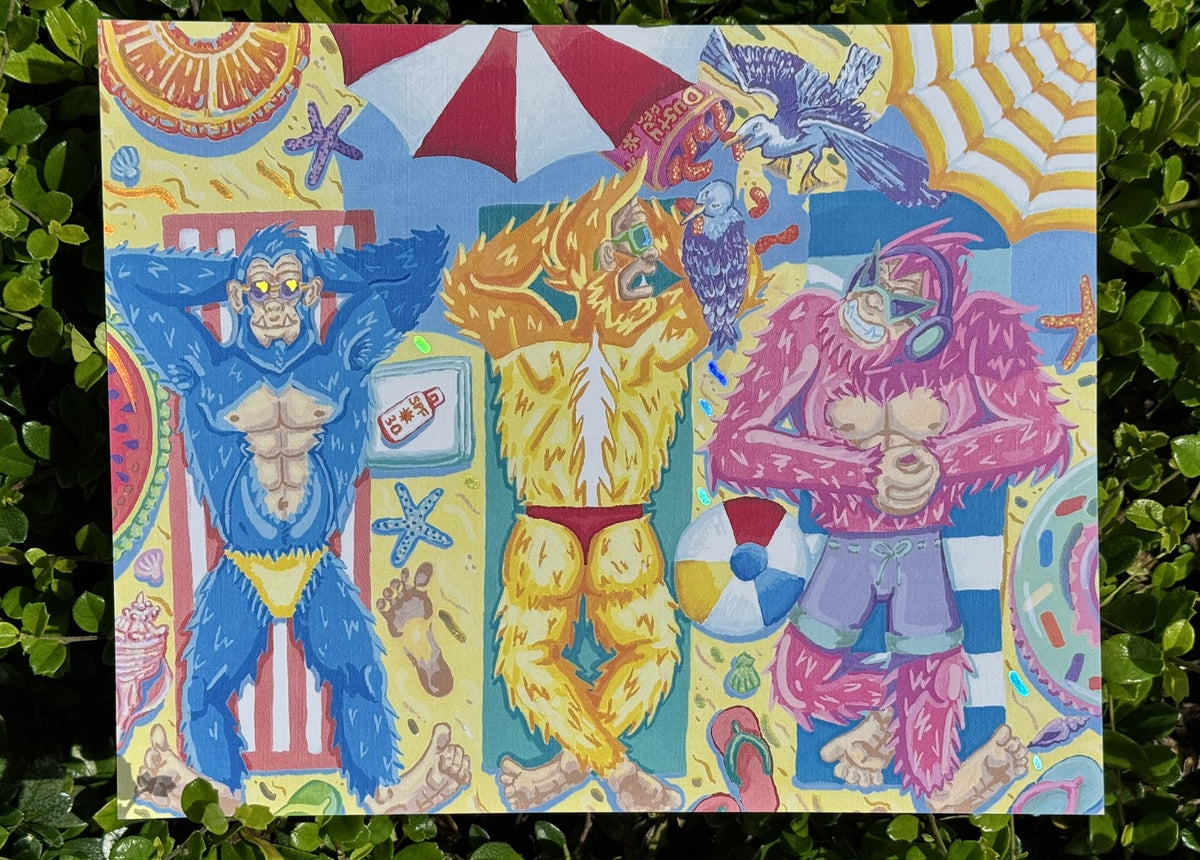Skunk Ape Beach Art Print