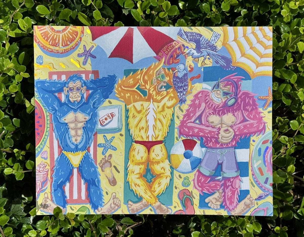 Skunk Ape Beach Art Print