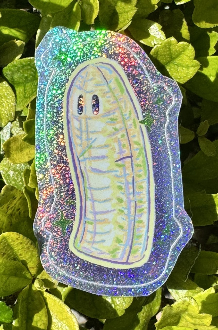 Banana Ghost Sticker