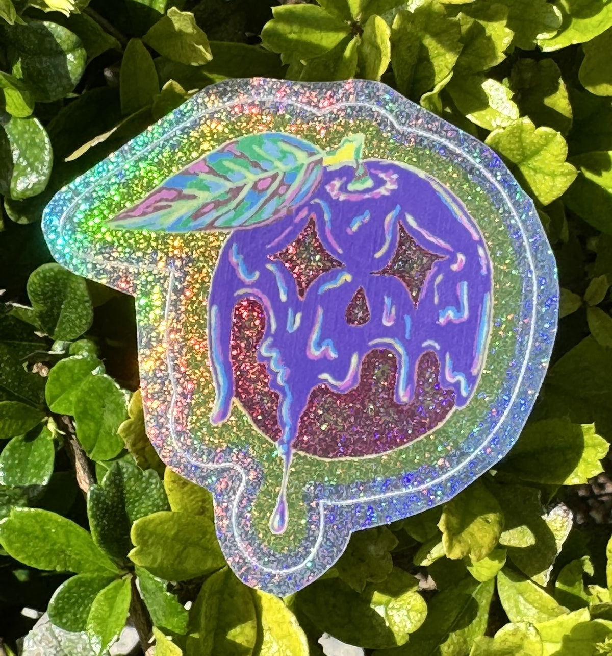 Dripping Orange Sticker