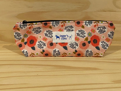 Do I look like I F*ing care Pencil Pouch -  Standing