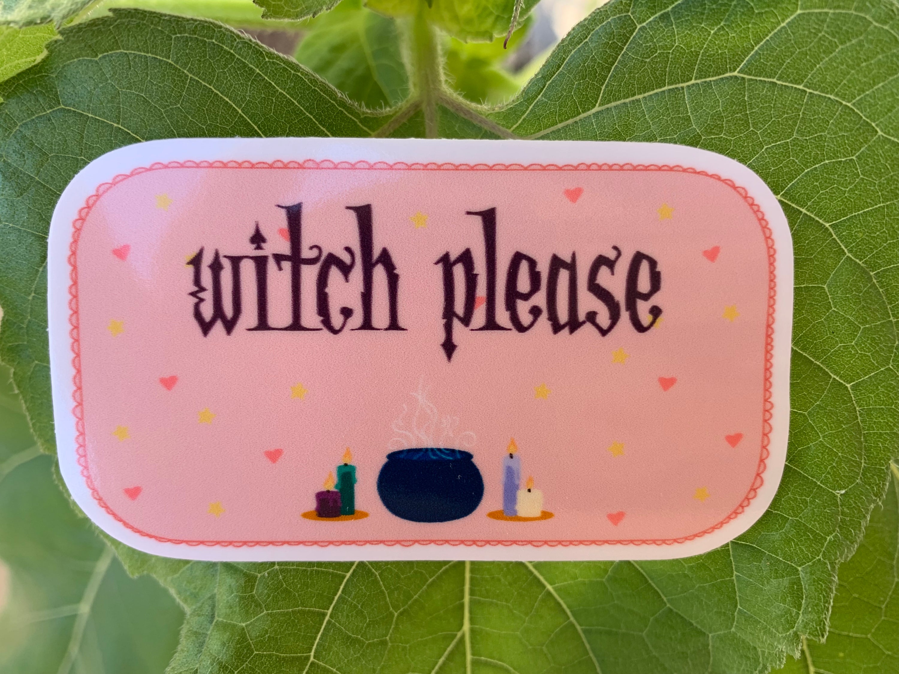 Witch Please waterproof vinyl sticker