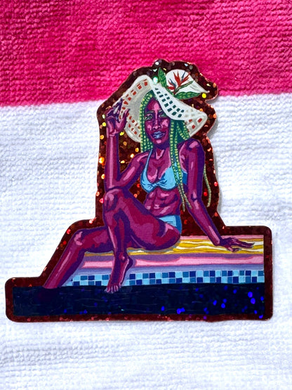 Pool Witch Marcia Sticker