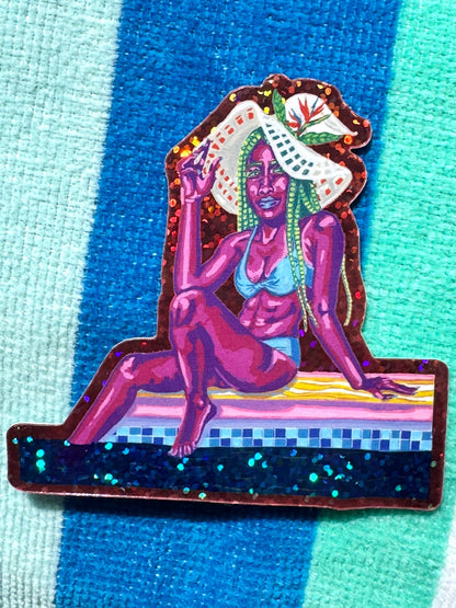 Pool Witch Marcia Sticker