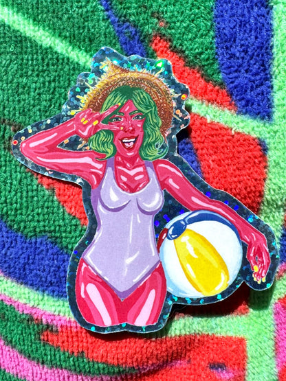 Pool Witch Guava Sticker