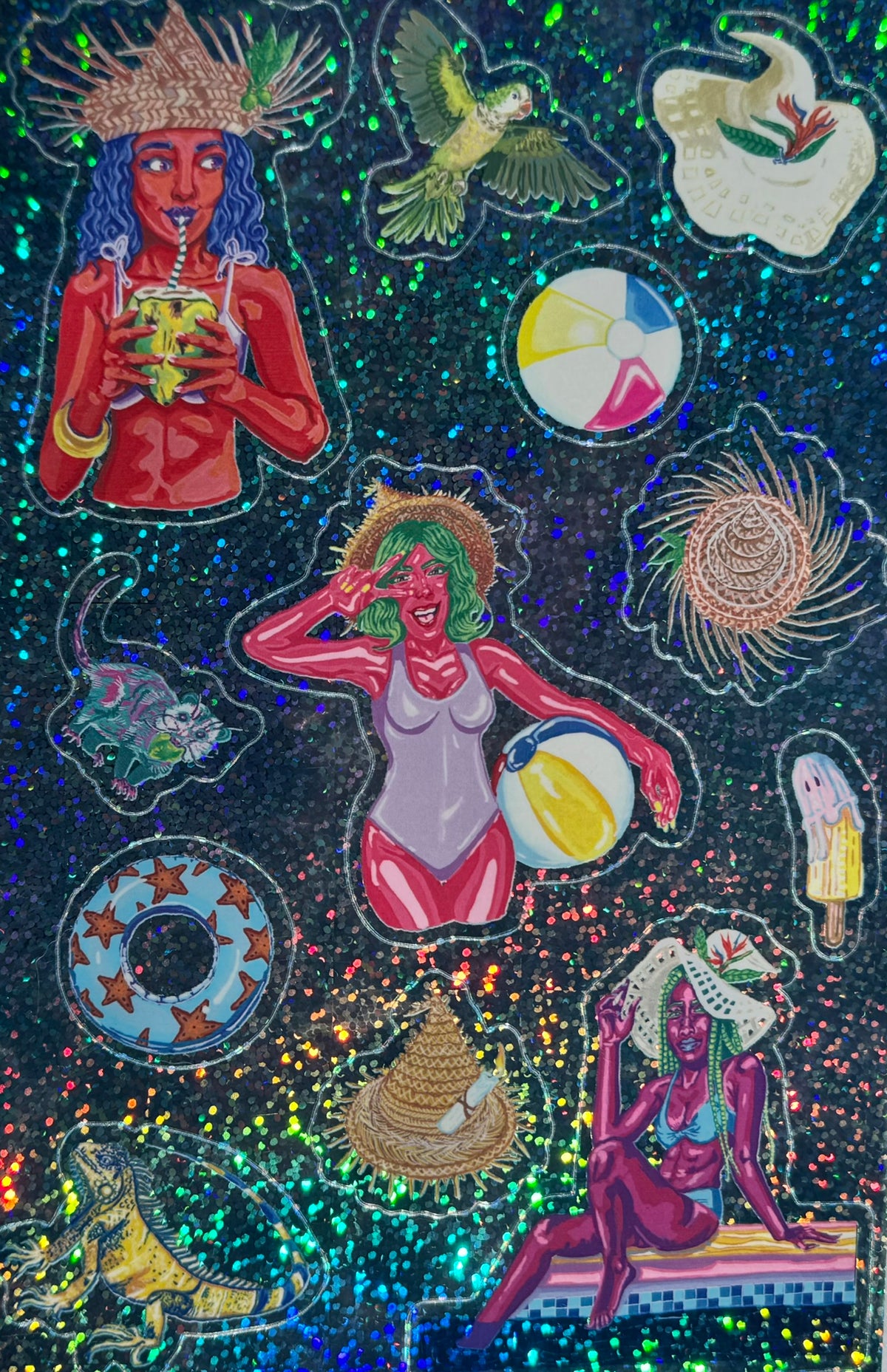 Coven Pool Day Sticker Sheet