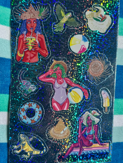 Coven Pool Day Sticker Sheet